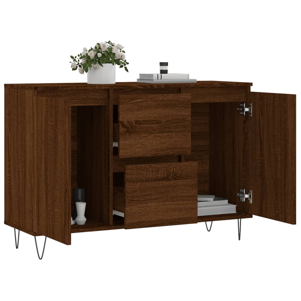 Brown Oak Sideboard - Sudd