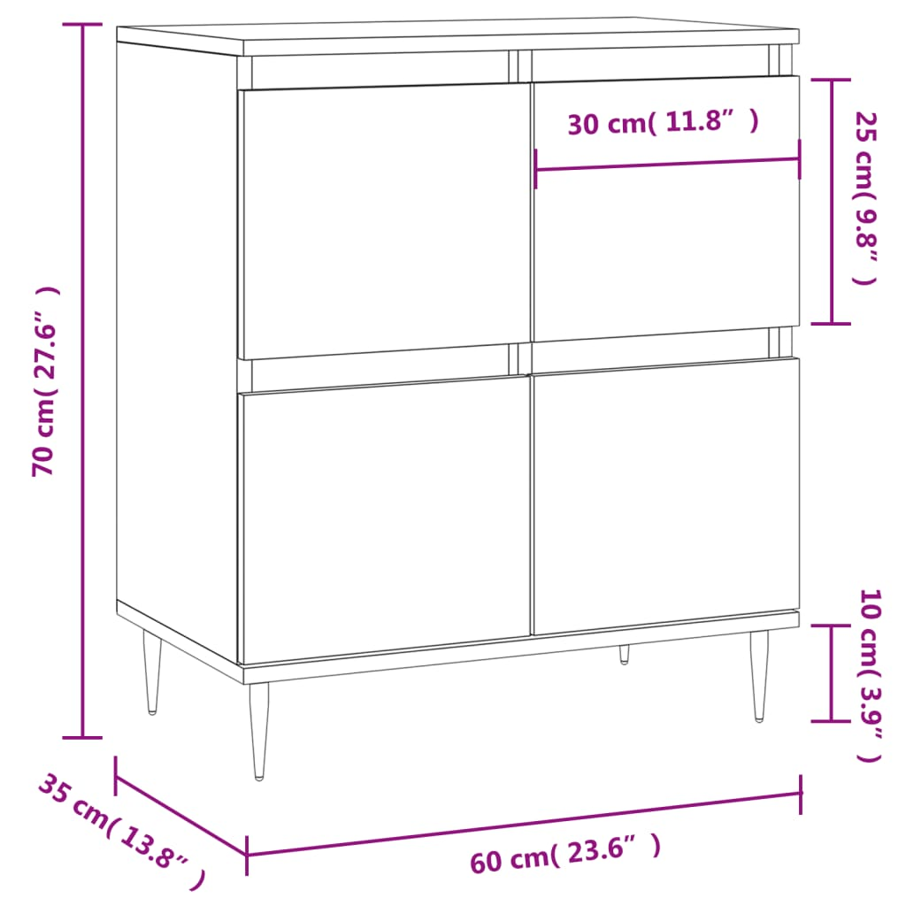 Sonoma Oak Sideboard - Sudd