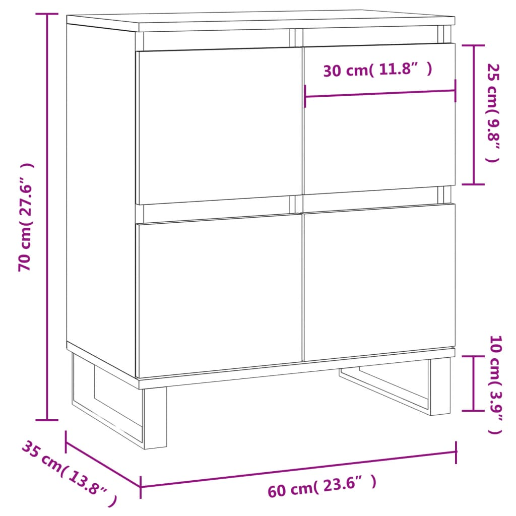 Sonoma Oak Sideboard - Sudd