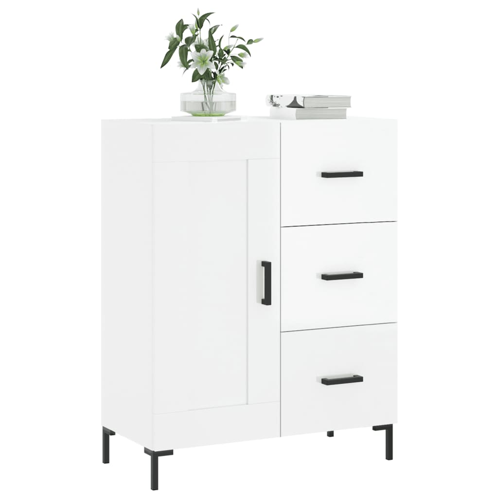 High Gloss White Sideboard - Sudd