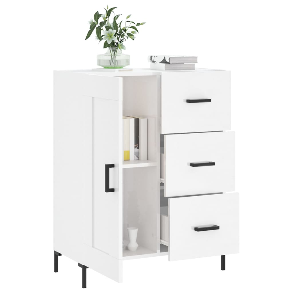 High Gloss White Sideboard - Sudd