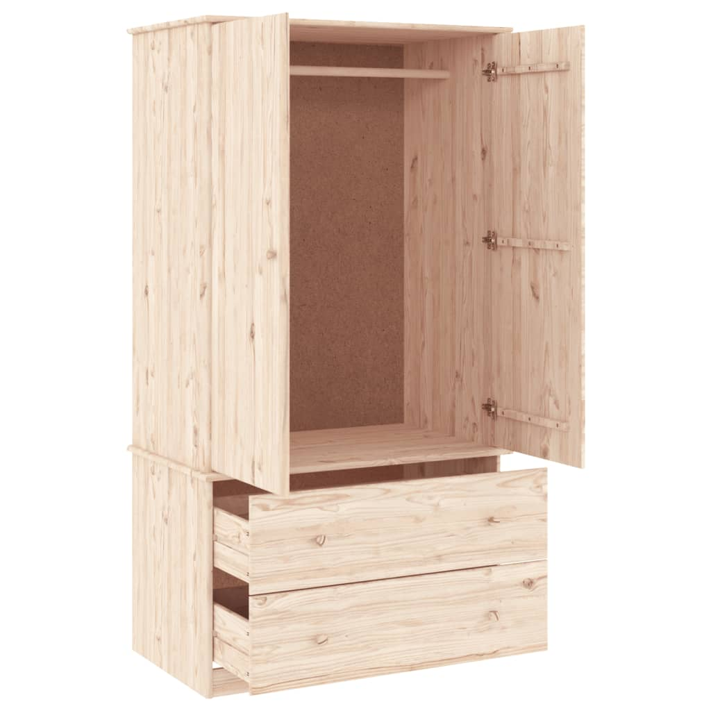 vidaXL Wardrobe ALTA 90x55x170 cm Solid Wood Pine - Sudd