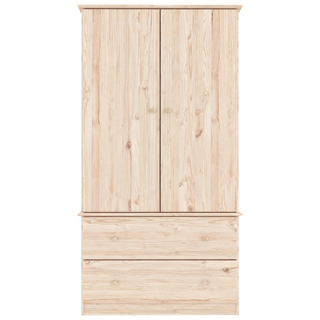 vidaXL Wardrobe ALTA 90x55x170 cm Solid Wood Pine - Sudd