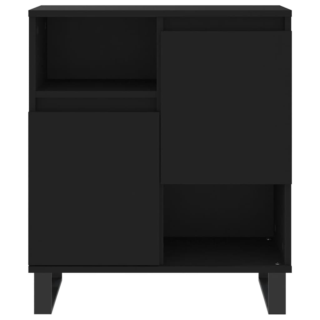 vidaXL Sideboards 3 pcs Black Engineered Wood - Sudd