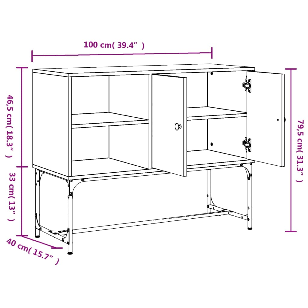 Black Sideboard - Sudd