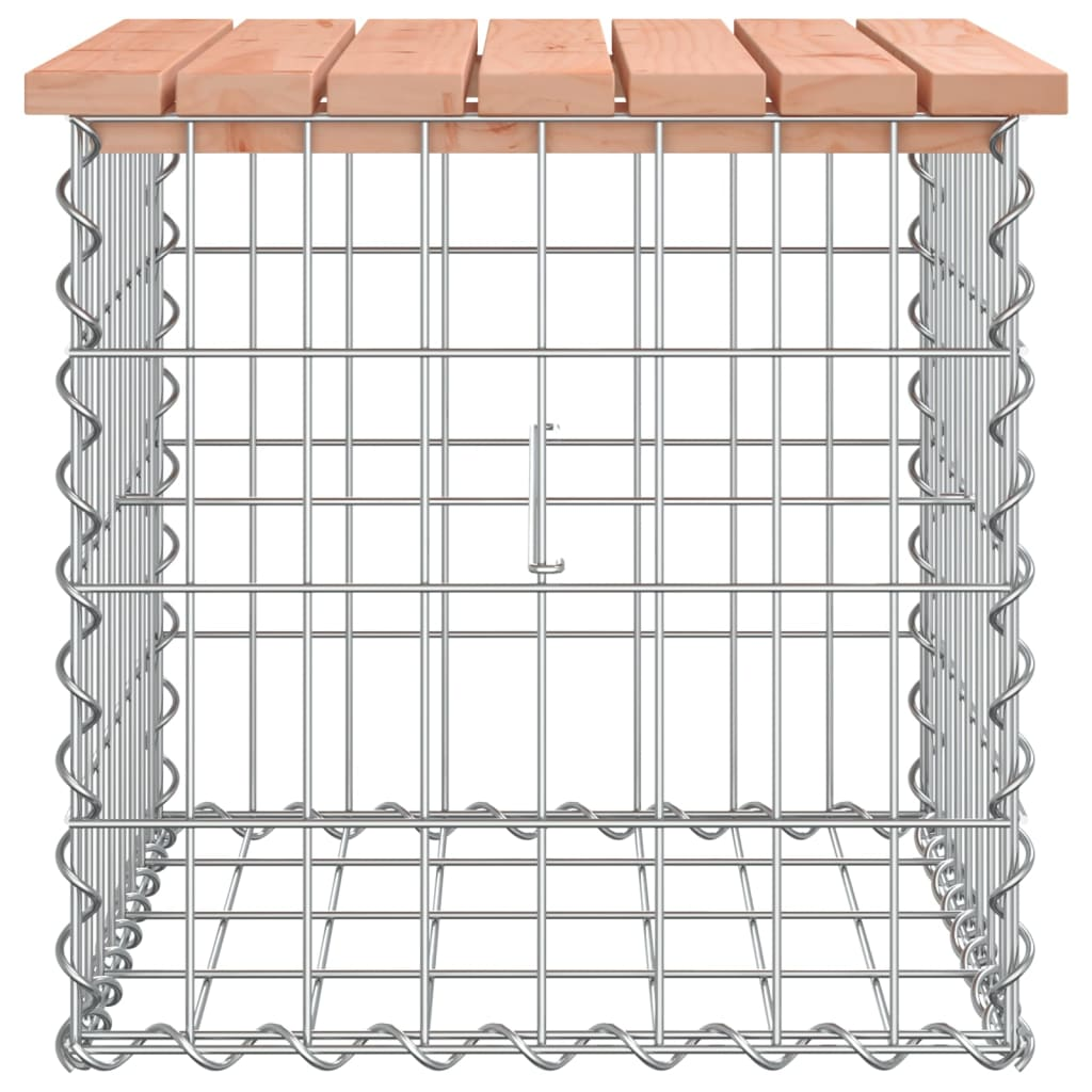 Garden Bench Gabion Design 43x44x42 cm Solid Wood Douglas - Sudd