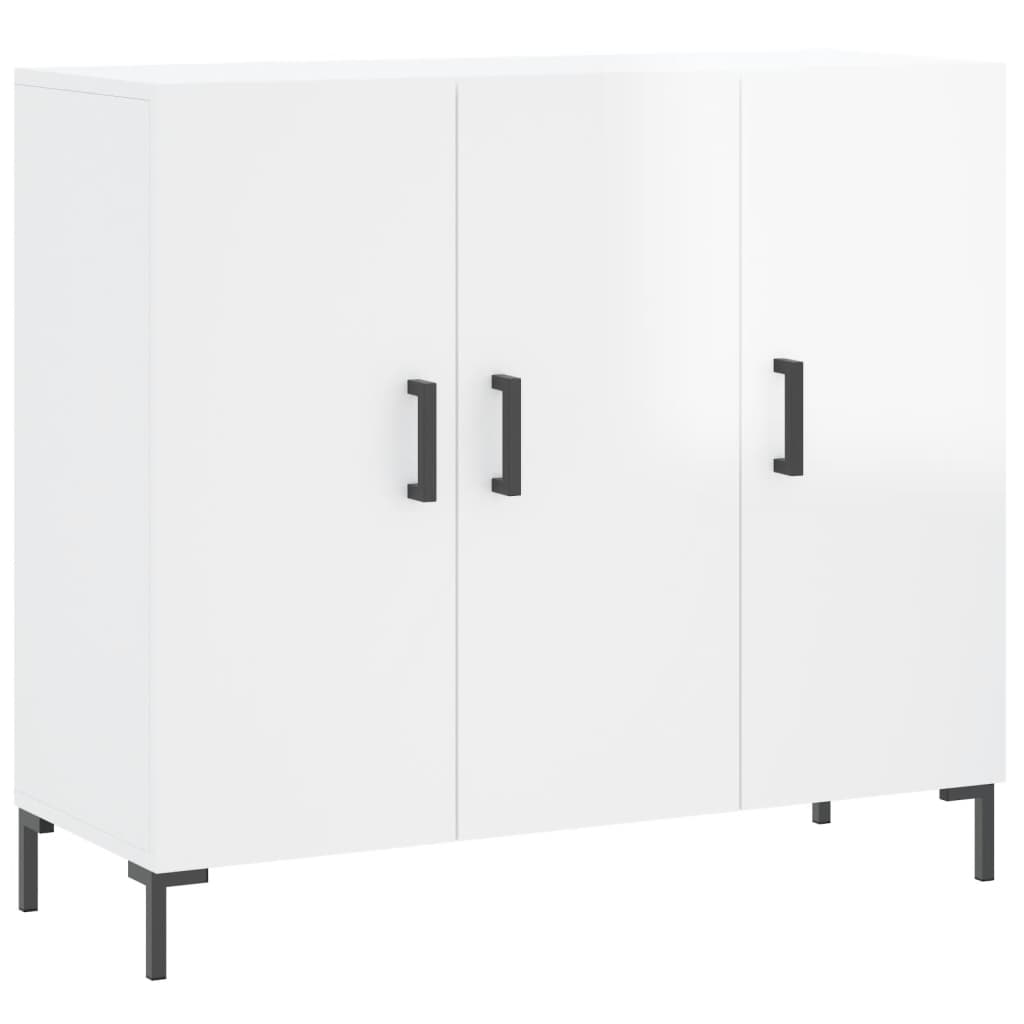 High Gloss White Sideboard - Sudd