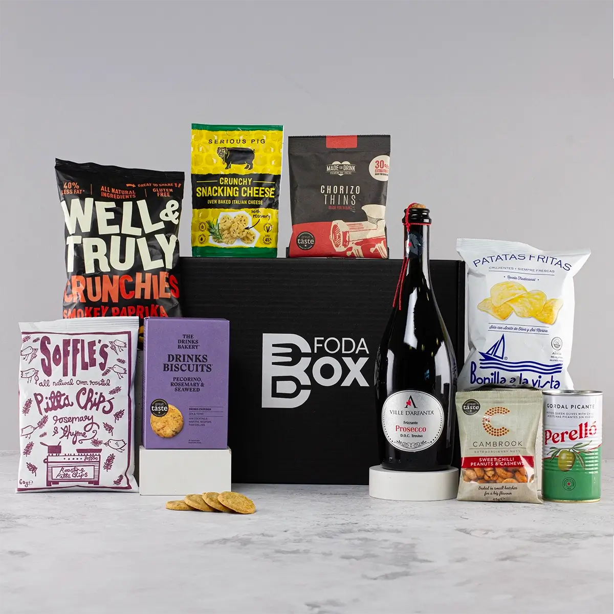 Delicious Prosecco and Snacks Hamper - Perfect Gift for Prosecco Lovers - Sudd