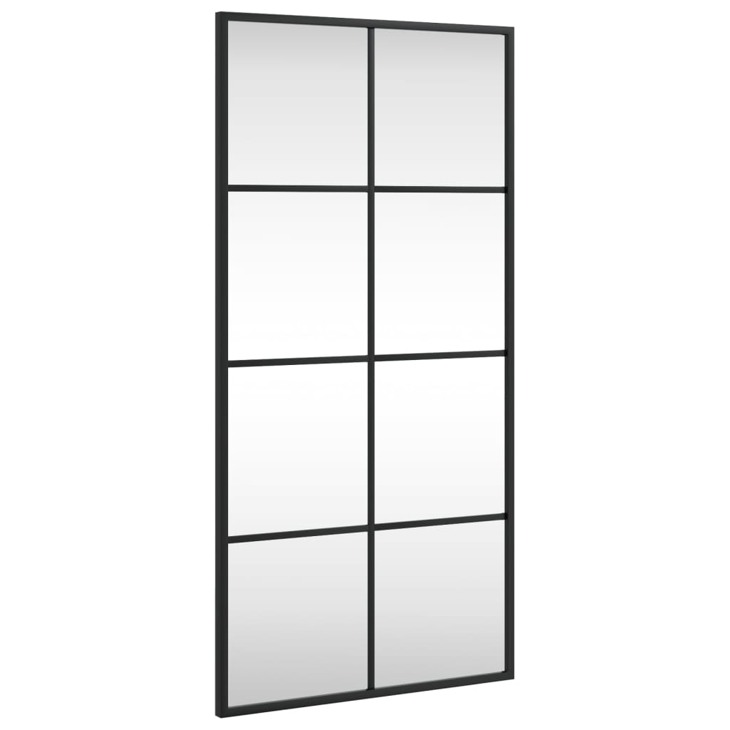 Black Metal Wall Mirror 40x80 cm - Sudd