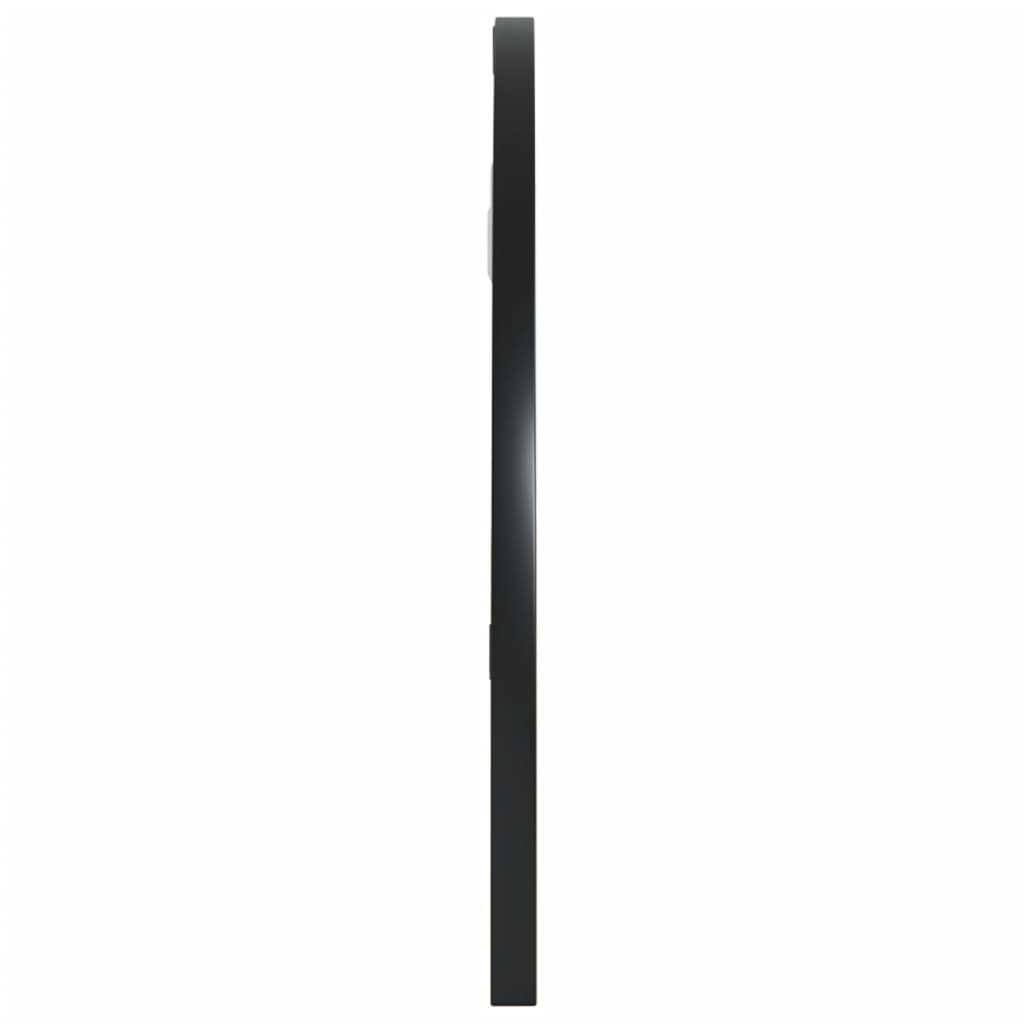 vidaXL Wall Mirror Black 60x30 cm Arch Iron - Sudd