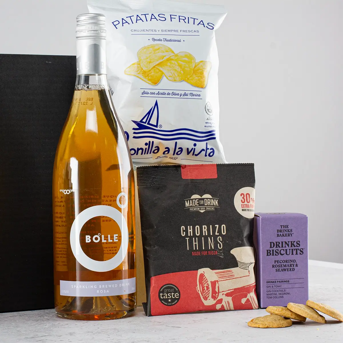 New Mum Gift - Non Alcoholic Red Wine & Snacks Hamper - Sudd