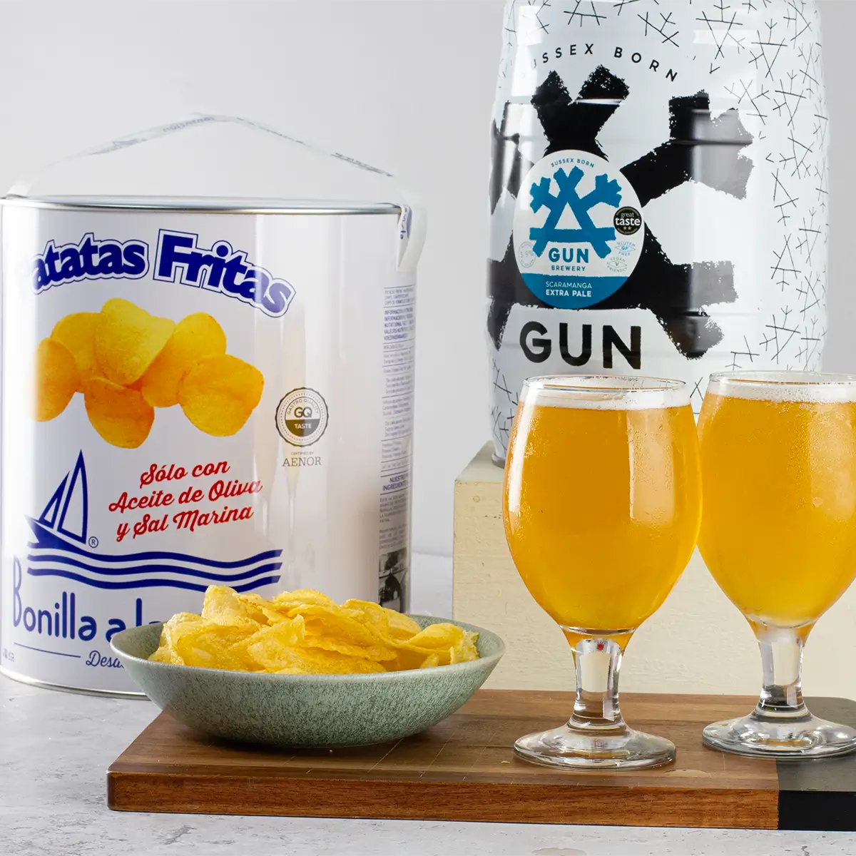 Mini Beer Keg Gift - 5L Beer Keg and Crisps - Sudd