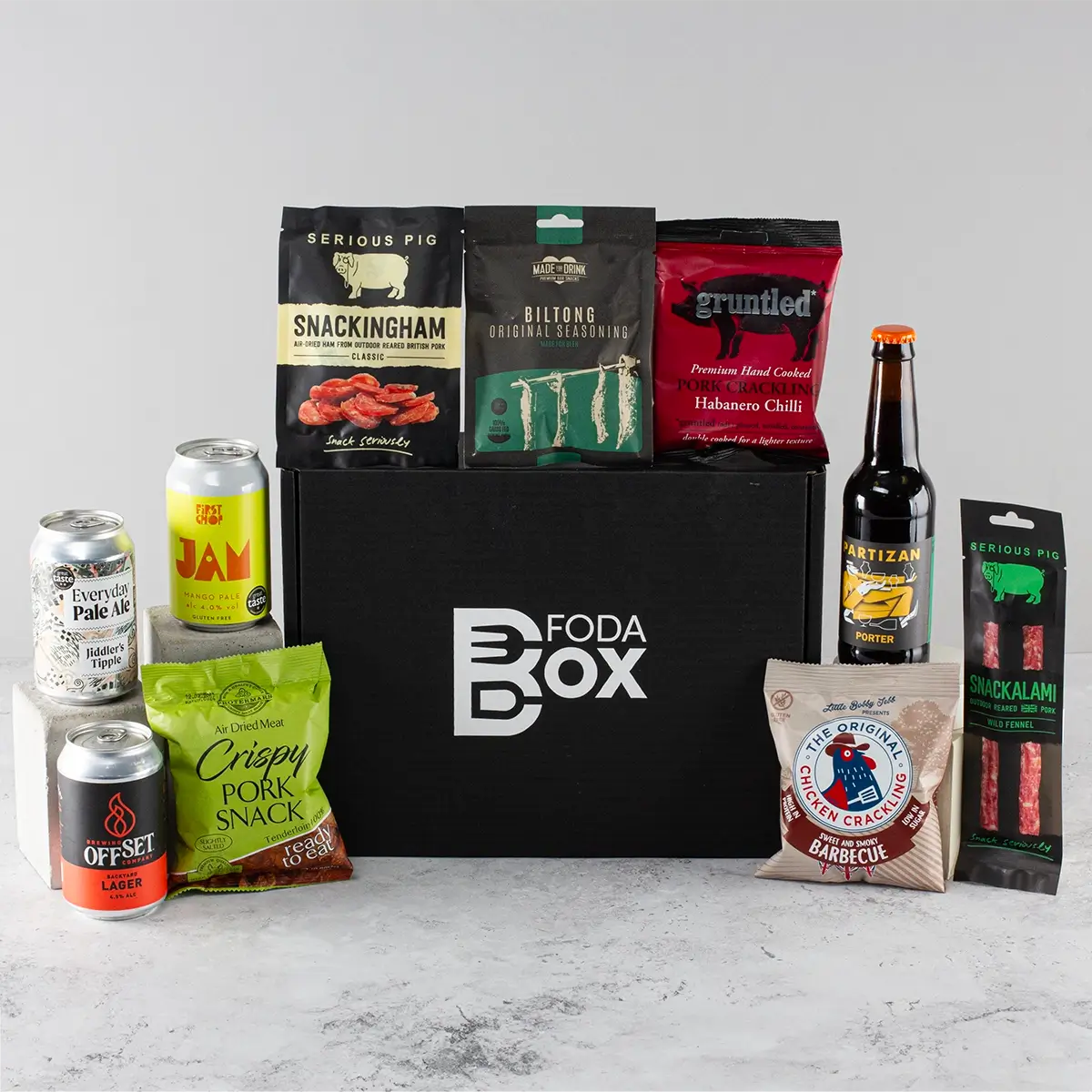 Craft Beer and Meat Snacks Gift Box - Sudd