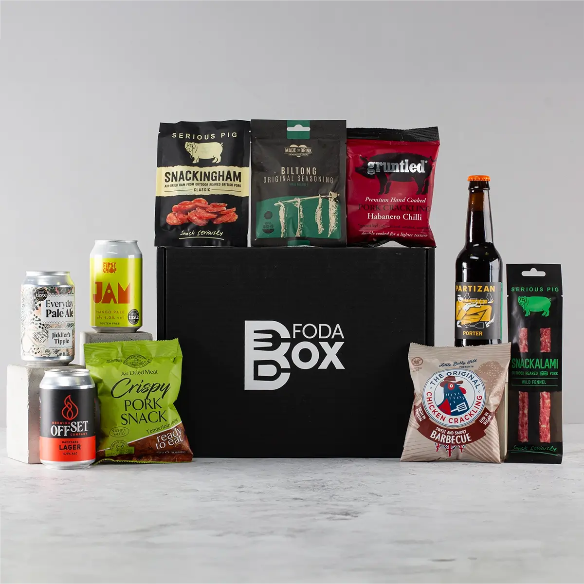 Craft Beer and Meat Snacks Gift Box - Sudd