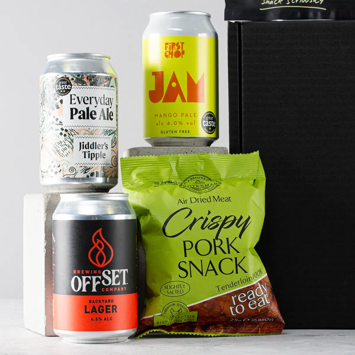 Craft Beer and Meat Snacks Gift Box - Sudd