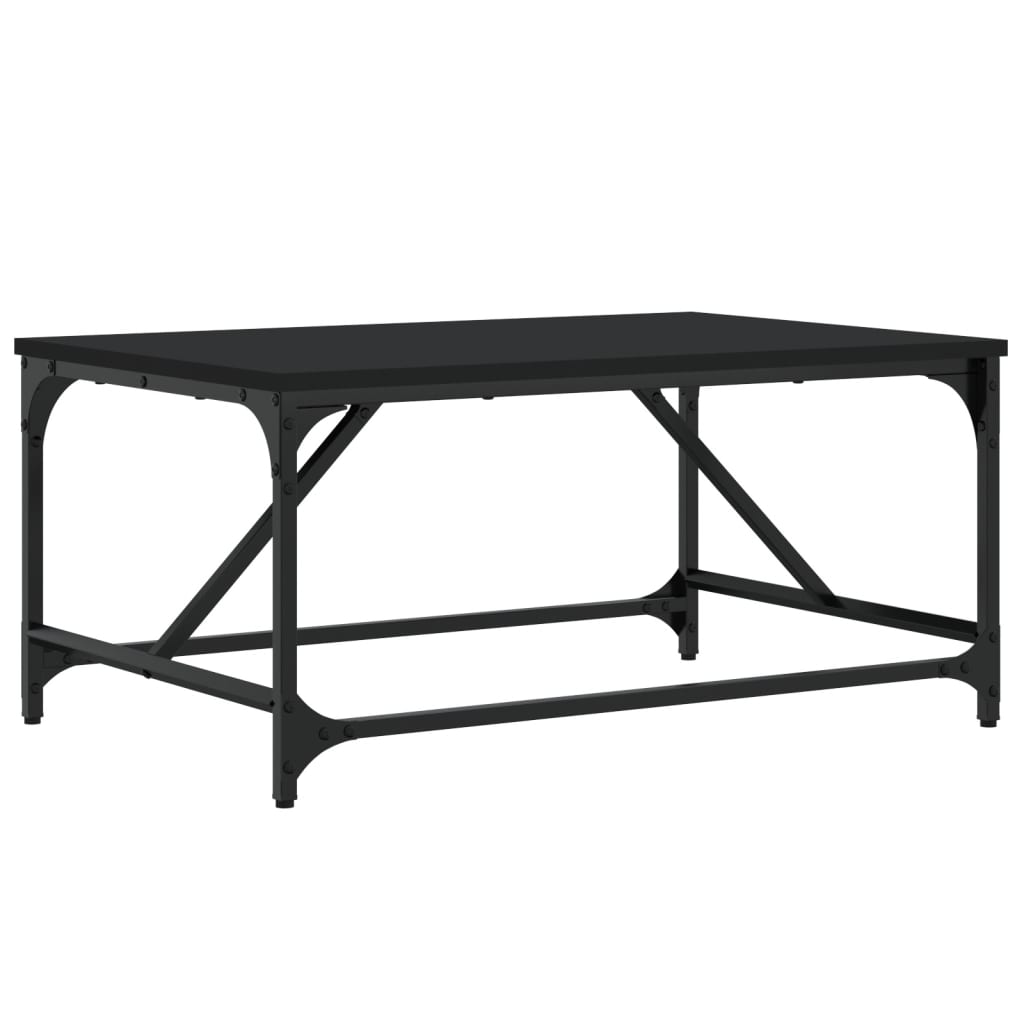 vidaXL Coffee Table Black 75x50x35 cm Engineered Wood - Sudd