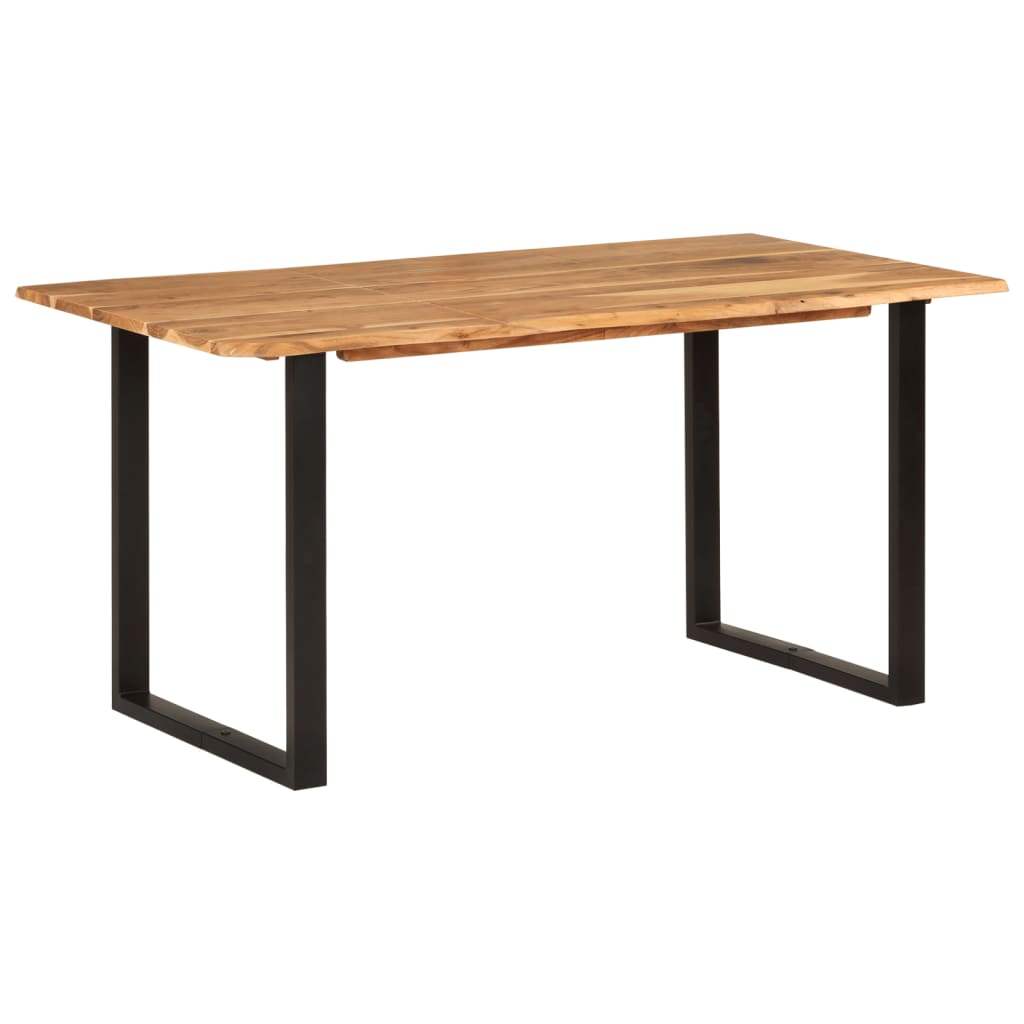 vidaXL Dining Table 154x80x76 cm Solid Acacia Wood - Sudd