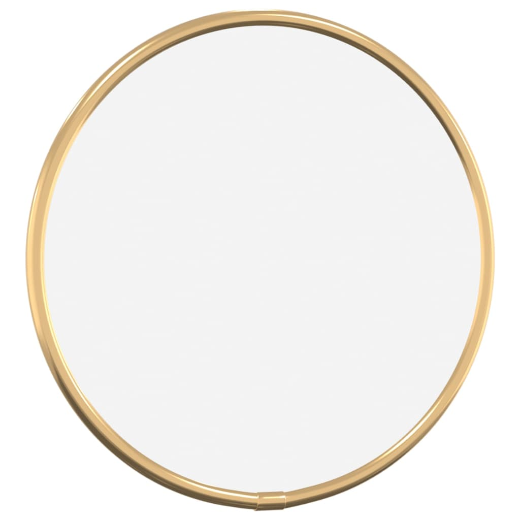 vidaXL Wall Mirror Gold Ø 20 cm Round - Elegant and Practical Home Decor - Sudd