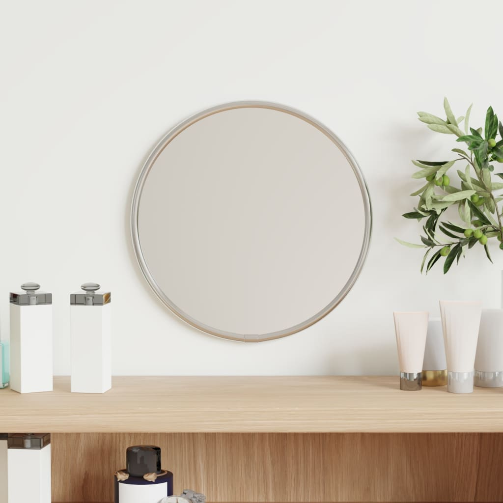 vidaXL Wall Mirror Silver Ø 20 cm Round - Sudd