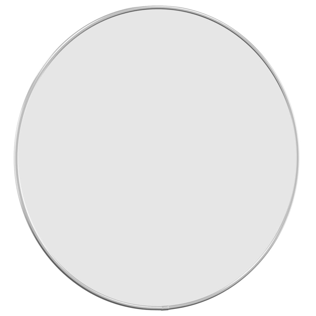 vidaXL Wall Mirror Silver Ø 50 cm Round - Sudd