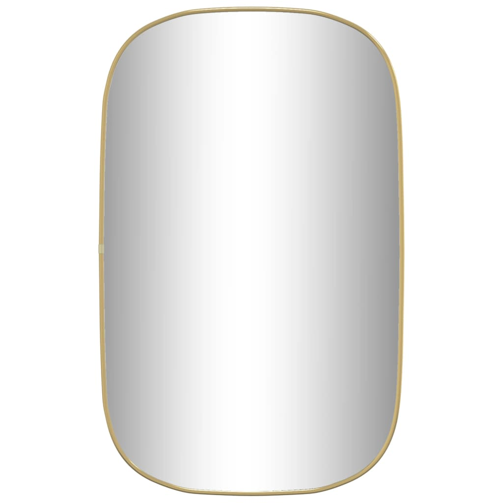 vidaXL Wall Mirror Gold 80x50 cm - Add a Touch of Elegance to Your Home Decor - Sudd