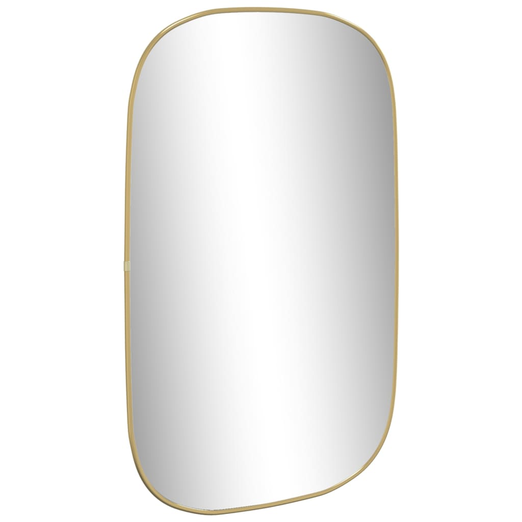 vidaXL Wall Mirror Gold 80x50 cm - Add a Touch of Elegance to Your Home Decor - Sudd