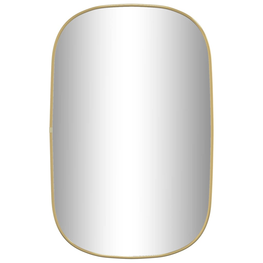 vidaXL Wall Mirror Gold 70x45 cm - Sudd