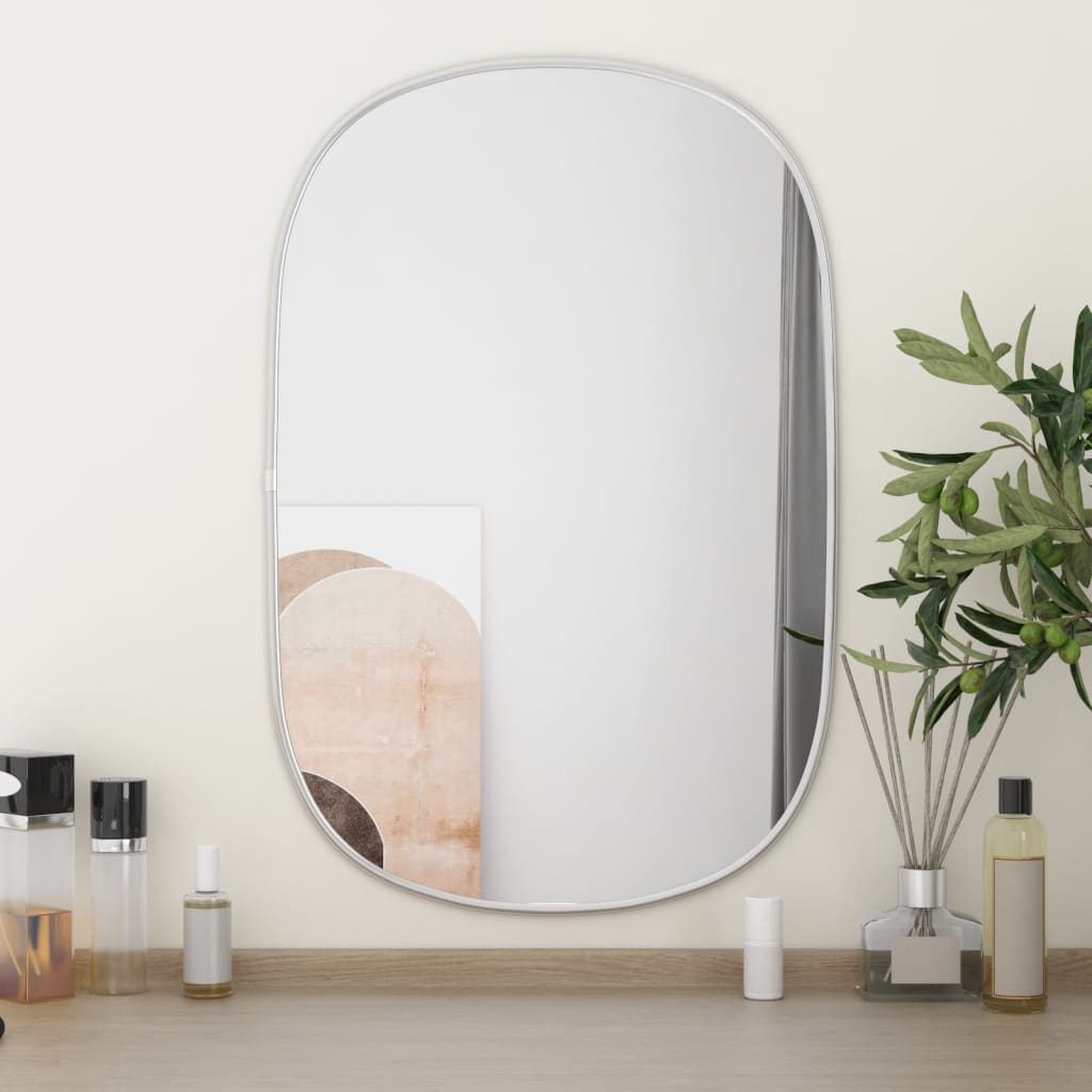 vidaXL Wall Mirror Silver 60x40 cm - Sudd