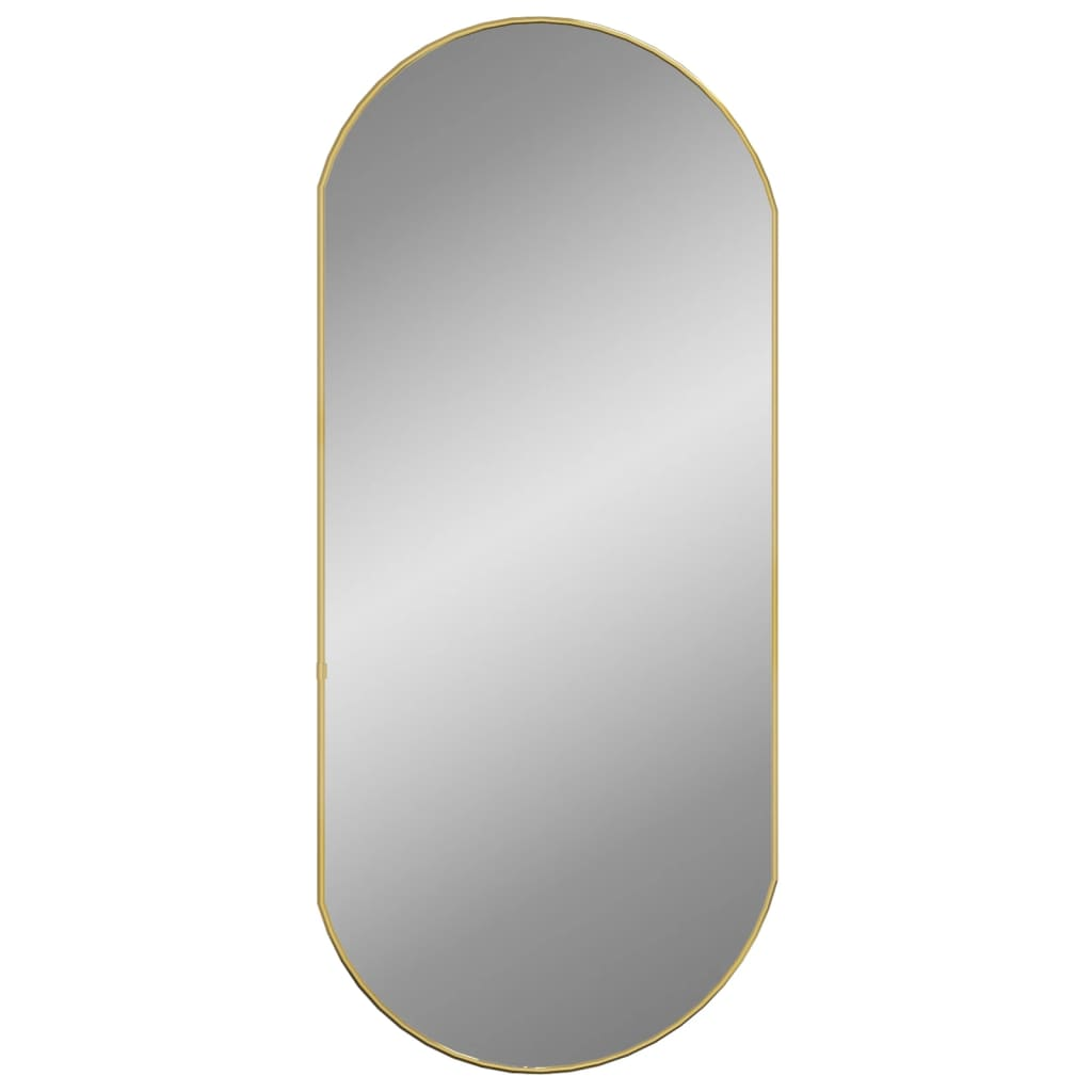 vidaXL Wall Mirror Gold 90x40 cm Oval - Stylish and Durable | Shop now - Sudd