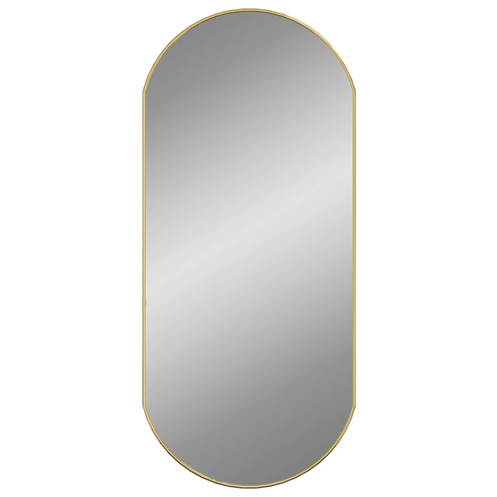 vidaXL Wall Mirror Gold 90x40 cm Oval - Stylish and Durable | Shop now - Sudd