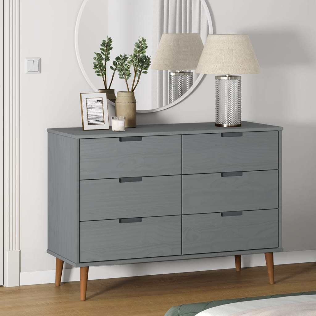 Grey Drawer Cabinet - Sudd