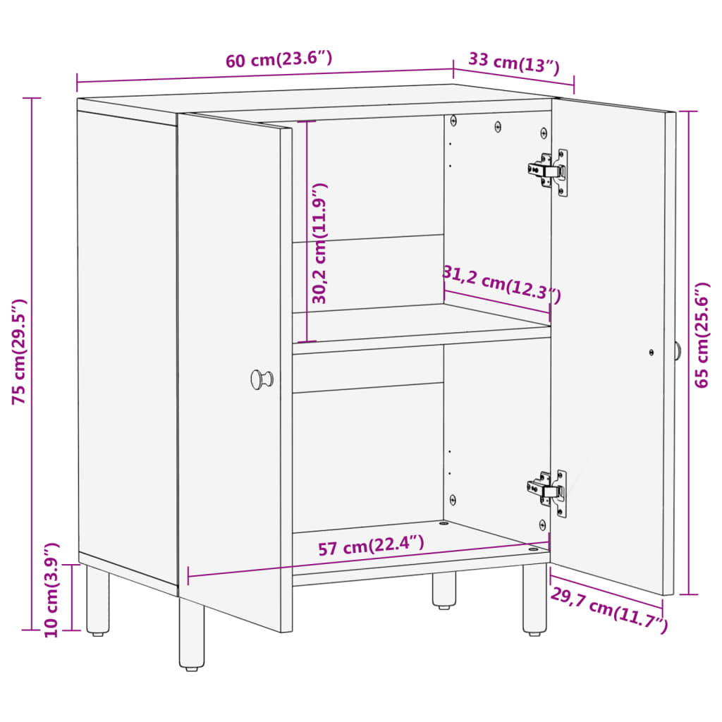 Acacia Side Cabinet - Sudd