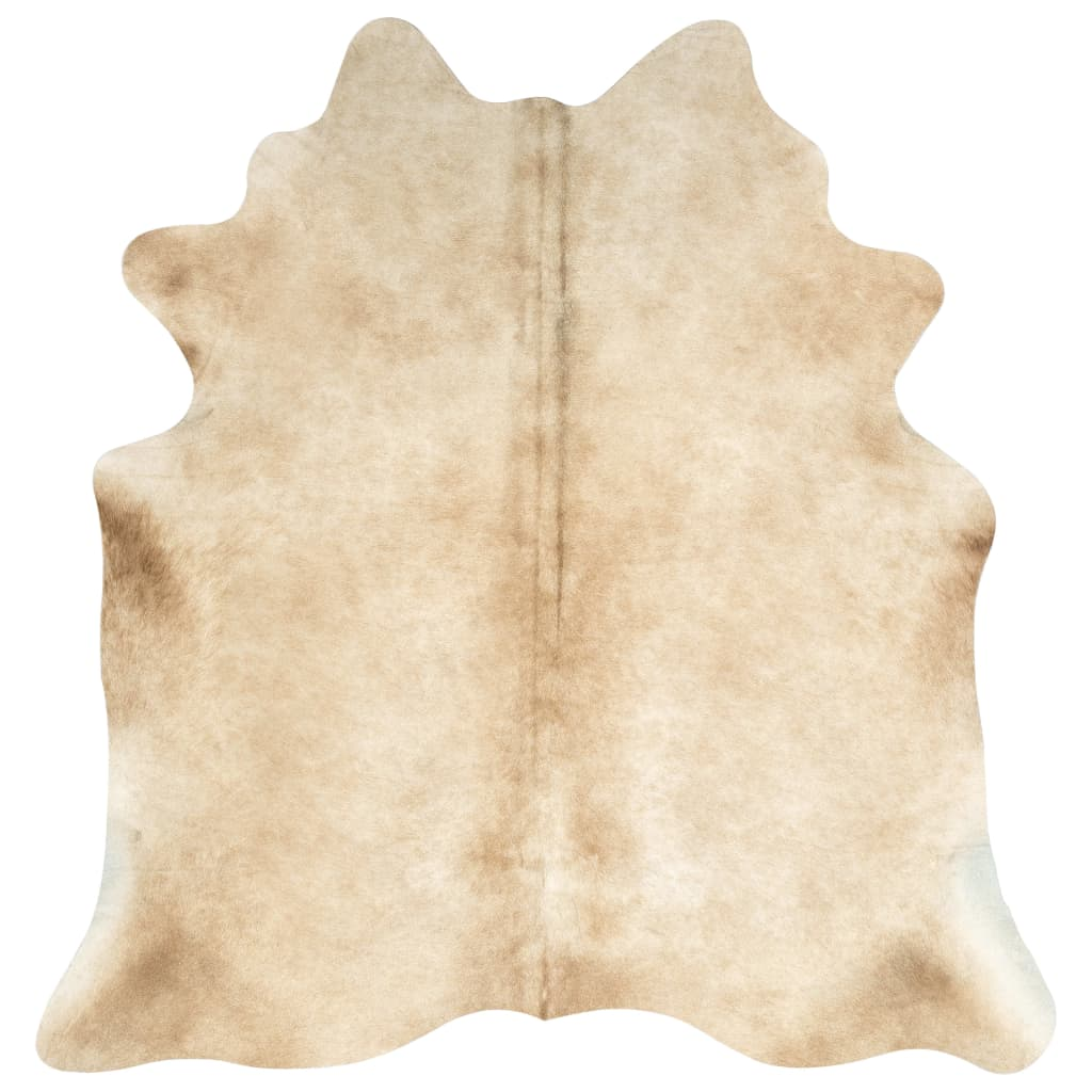 vidaXL Real Cowhide Rug Beige 180x220 cm - Sudd