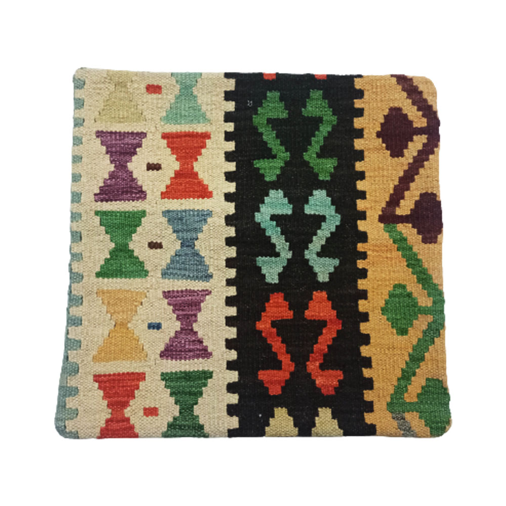 Kilim Handwoven Lichen  Cushion Cover - Sudd