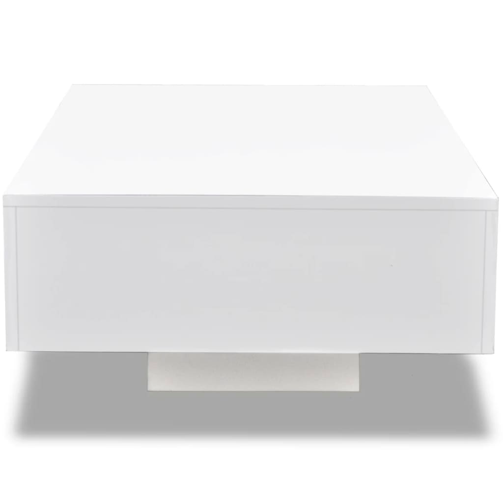 vidaXL Coffee Table High Gloss White - Sudd