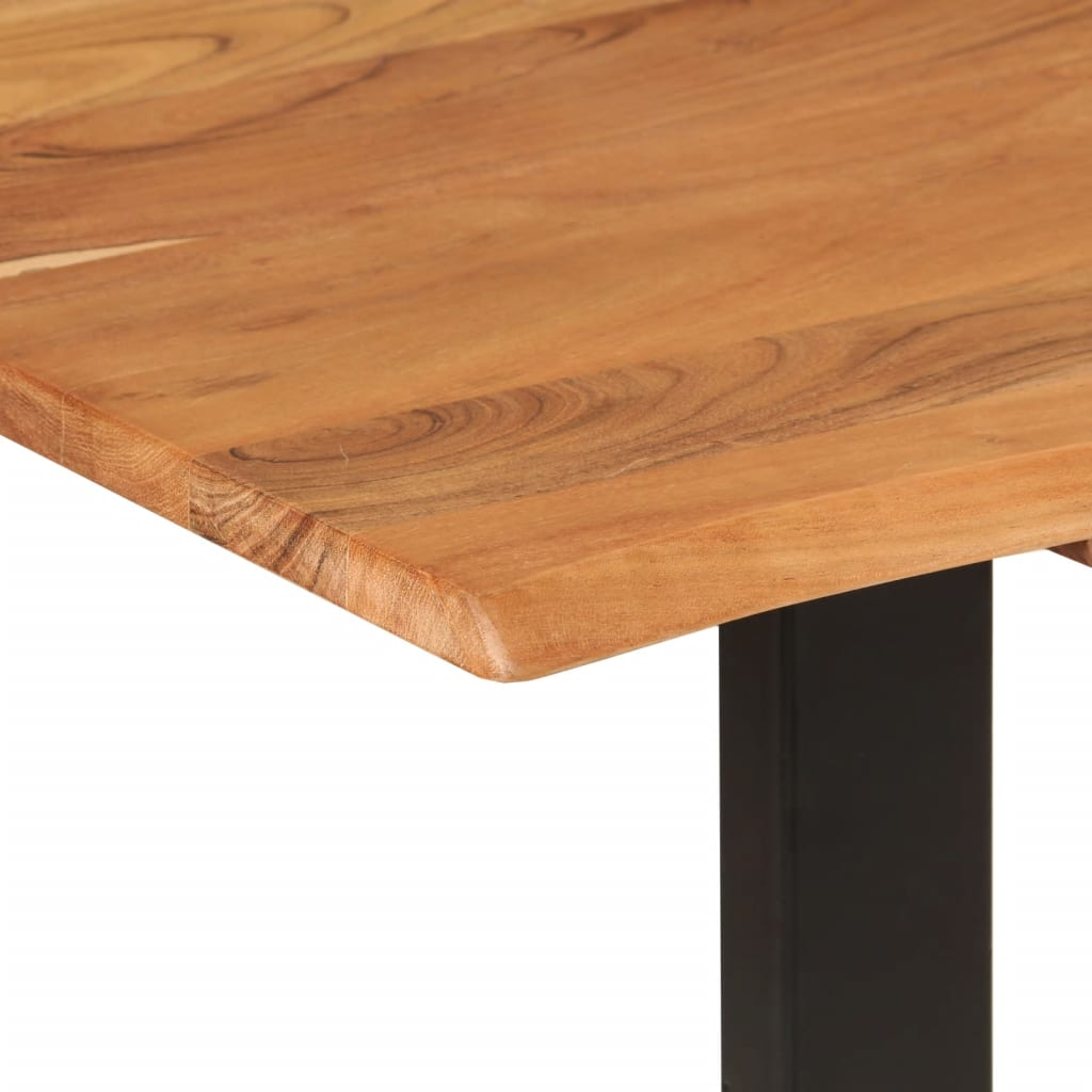 vidaXL Dining Table 154x80x76 cm Solid Acacia Wood - Sudd