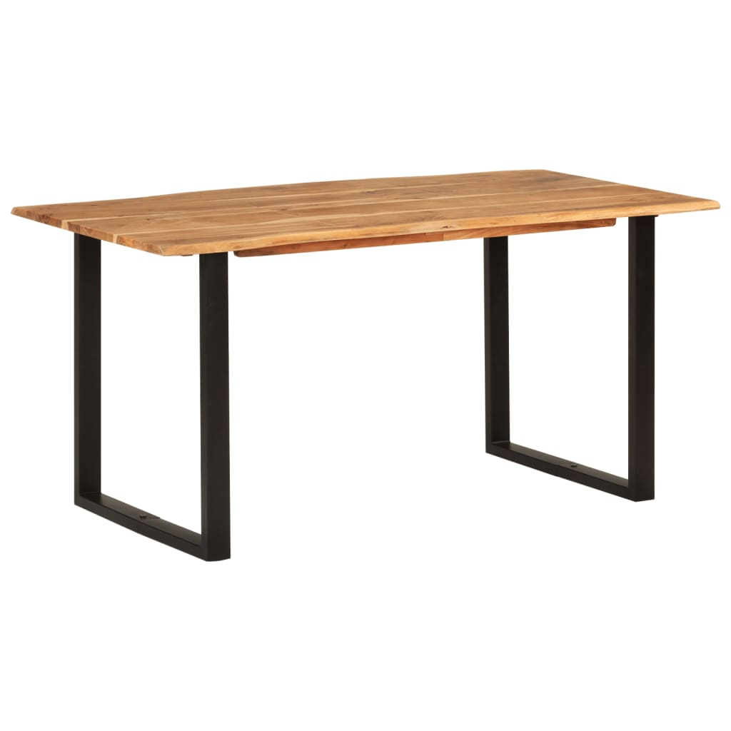 vidaXL Dining Table 154x80x76 cm Solid Acacia Wood - Sudd