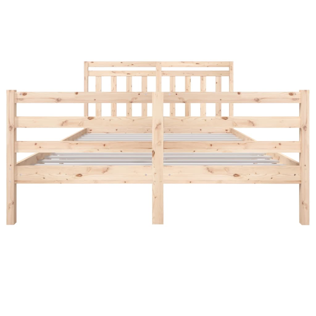 vidaXL Bed Frame Solid Wood 160x200 cm - Sudd