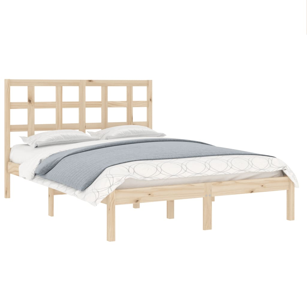 vidaXL Bed Frame Solid Wood 120x190 cm Small Double - Sudd