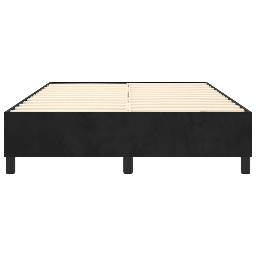 vidaXL Bed Frame Black 135x190 cm Double Velvet - Sudd