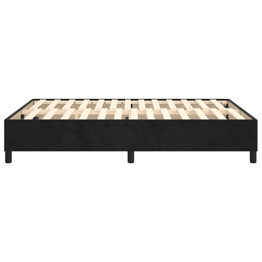 vidaXL Bed Frame Black 135x190 cm Double Velvet - Sudd