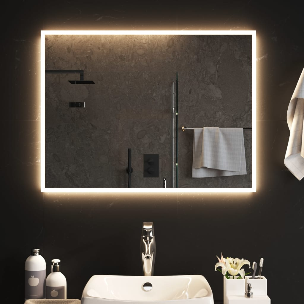 LED Bathroom Mirror 60x80 cm - Stylish and Waterproof - Sudd