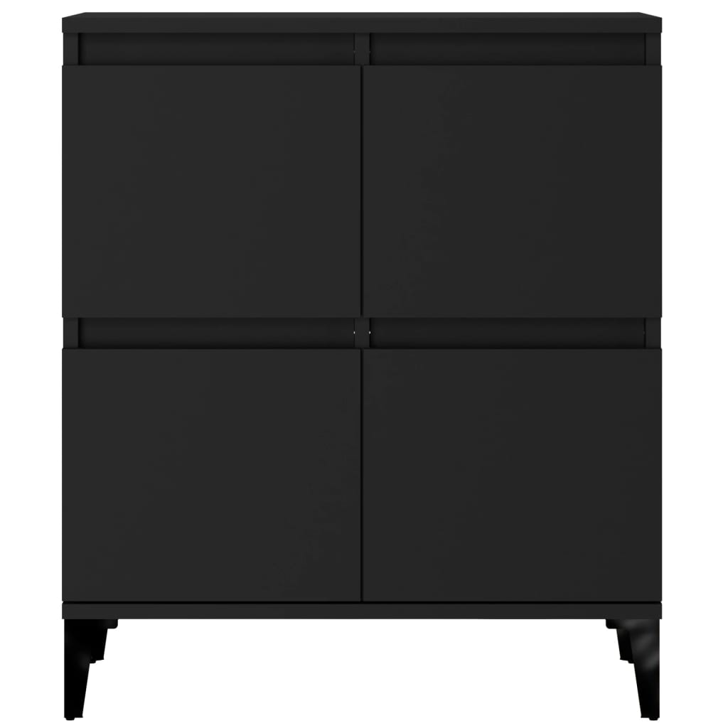 vidaXL Sideboards 3 pcs Black 60x35x70 cm Engineered Wood - Sudd