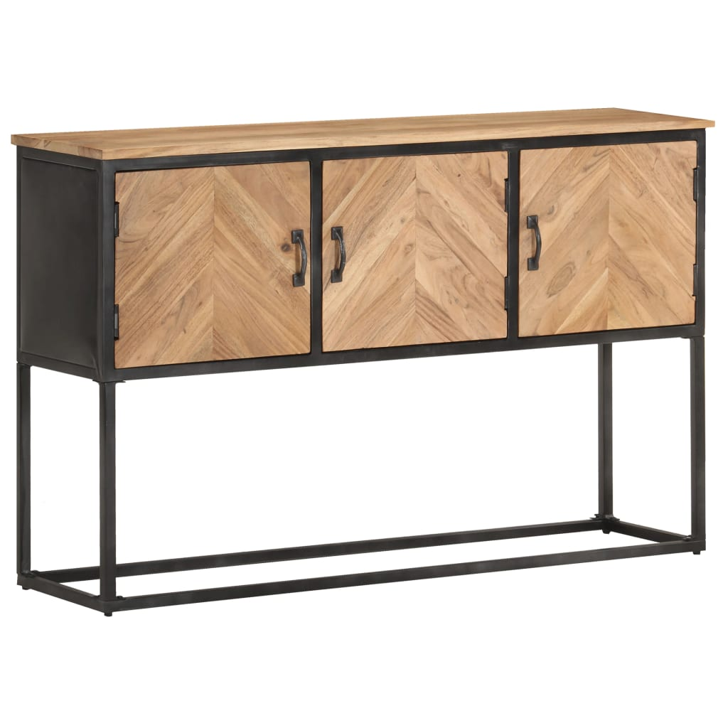 vidaXL Sideboard 120x30x75 cm Solid Acacia Wood - Sudd