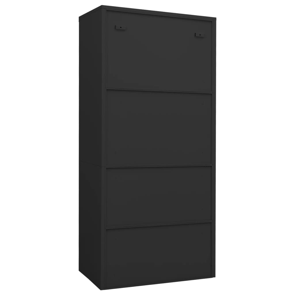 vidaXL Wardrobe Anthracite 80x50x180 cm Steel - Sudd