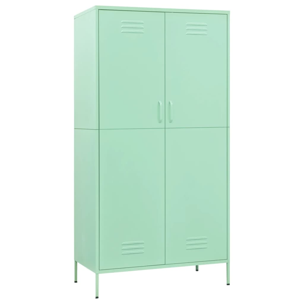 vidaXL Wardrobe Mint 90x50x180 cm Steel - Sudd