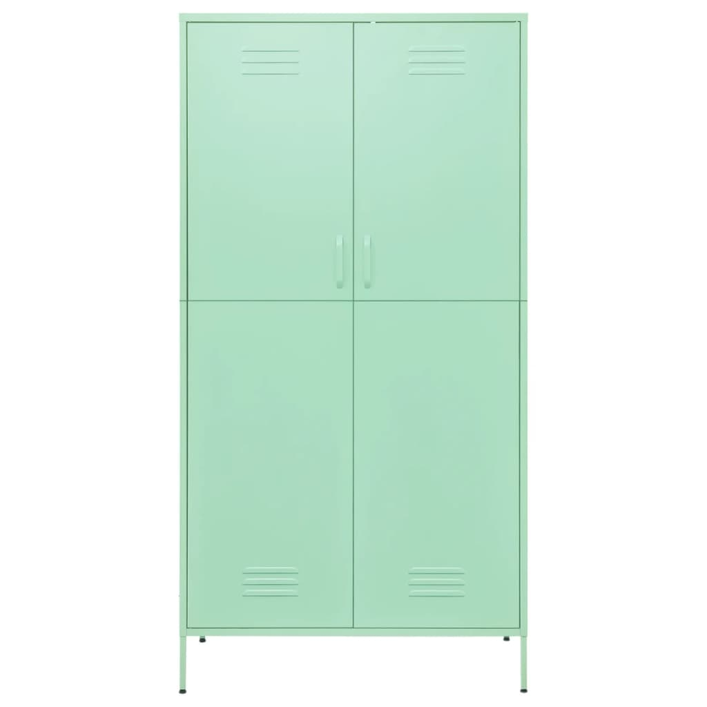 vidaXL Wardrobe Mint 90x50x180 cm Steel - Sudd