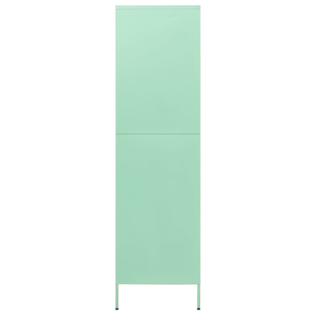 vidaXL Wardrobe Mint 90x50x180 cm Steel - Sudd