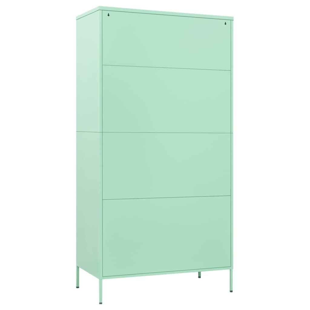 vidaXL Wardrobe Mint 90x50x180 cm Steel - Sudd