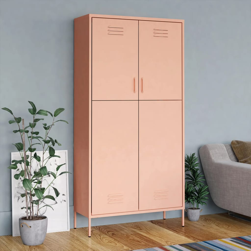 Pink Steel Wardrobe - Sudd